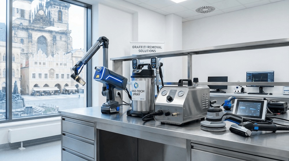 Moderní technologie pro odstranění graffiti – laserové a parní čištění